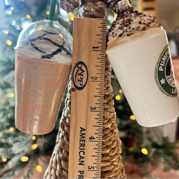 Pumpkin Spice Java Ornament pair - Picture 6 of 10